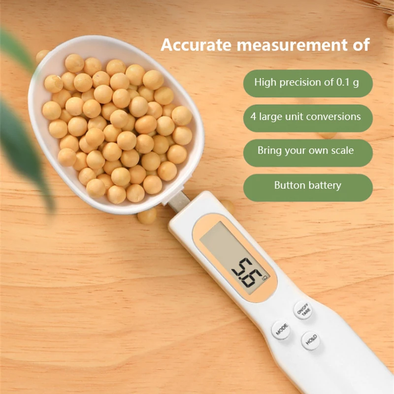 LCD Digital Measurement Adjustable Weighing Spoon Kitchen Scale Electronic Measuring Spoon G Coffee Powder Scale Baking Scale