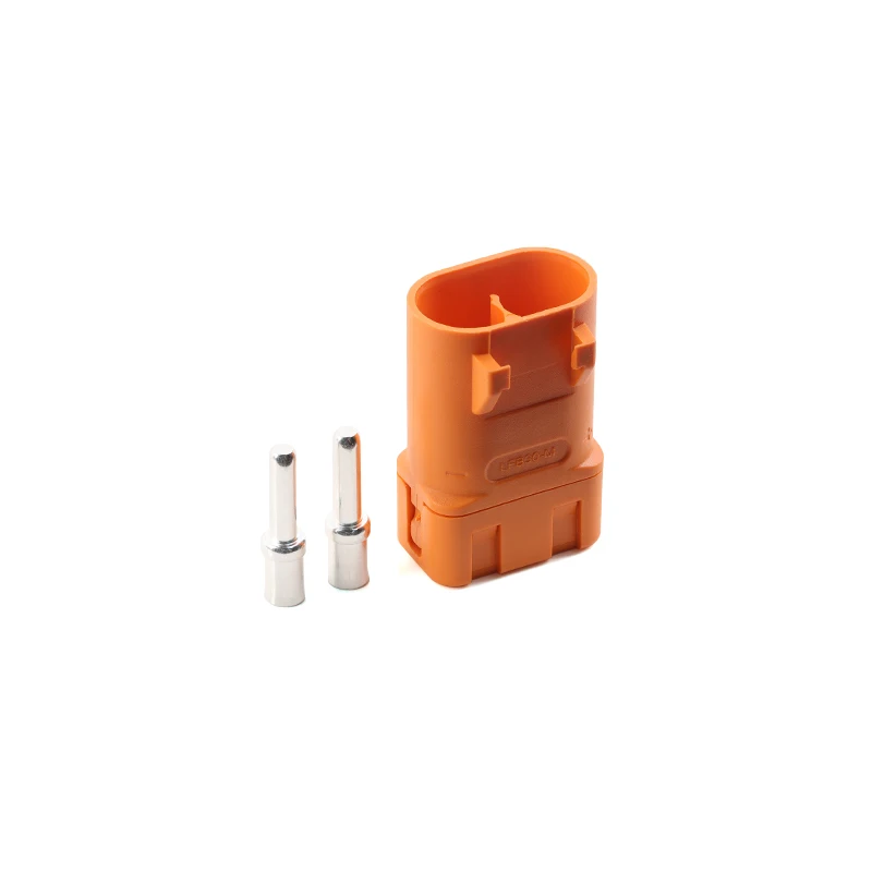 5Pcs/1pc Amass LFB30 LFB40 LFB50 Female Male Waterproof Copper Plated Silver Wire Crimped Lithium Battery DC Crown Spring Plug