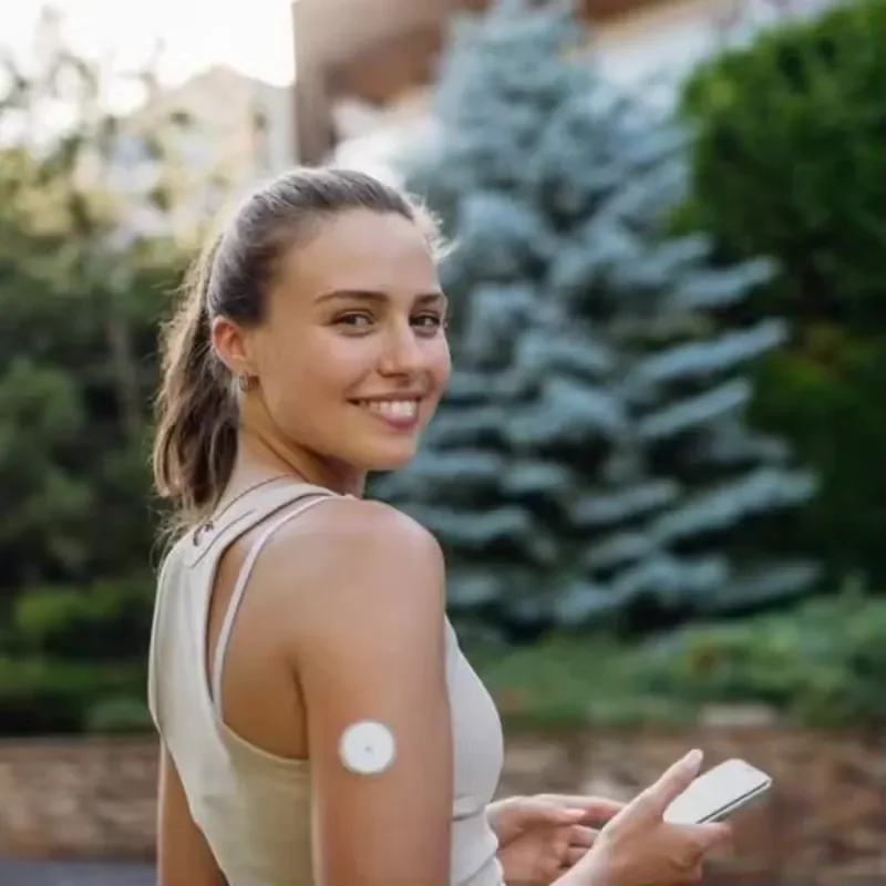 Waterproof Continuous Glucose Monitoring CGM Sugar Diabetes Care Device Class II with CE Certification