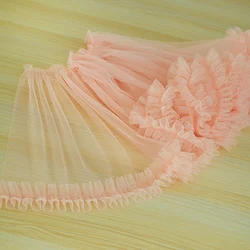 1yard price 30cm Green/Pink/Yellow/Blue/Red/Pink Mesh Ruffles Lace Trims, Tutu Dress Fabric Lace Accessories