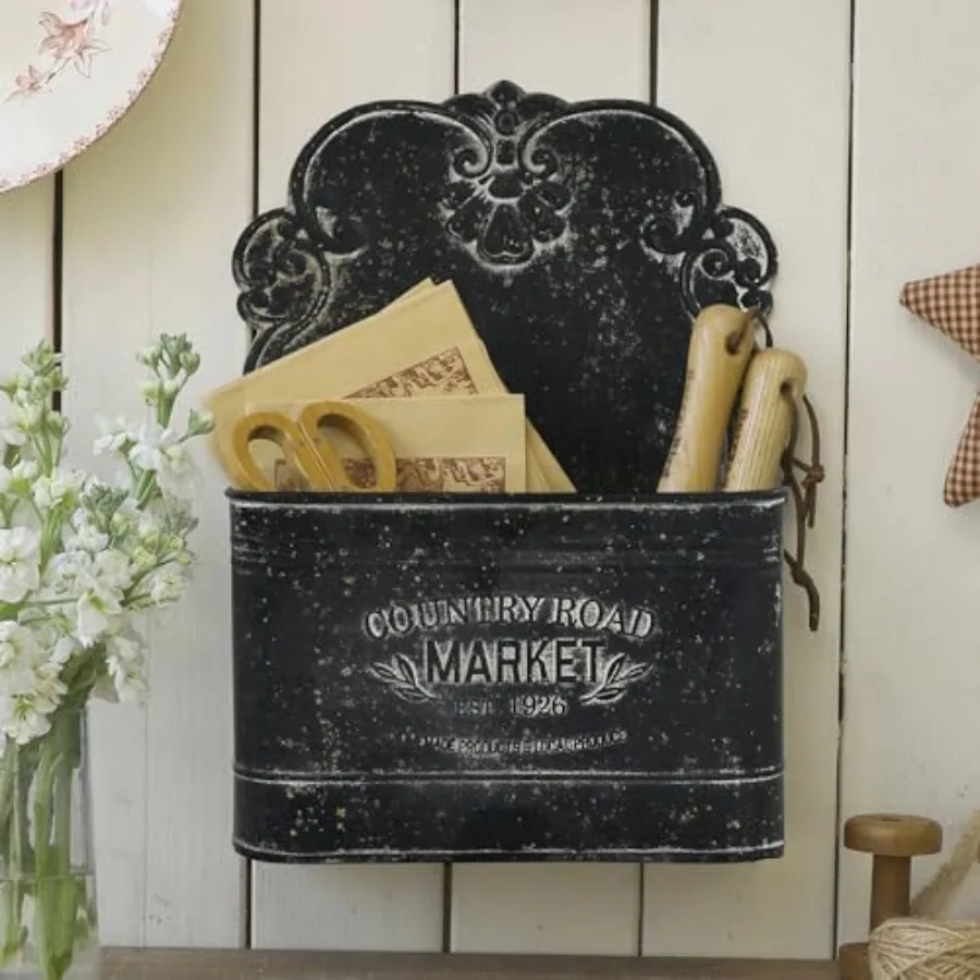 

Металлические подвесные корзины для хранения, настенные корзины для почты, файлов, цветов, книг и аксессуаров, настенный органайзер для прихожей.