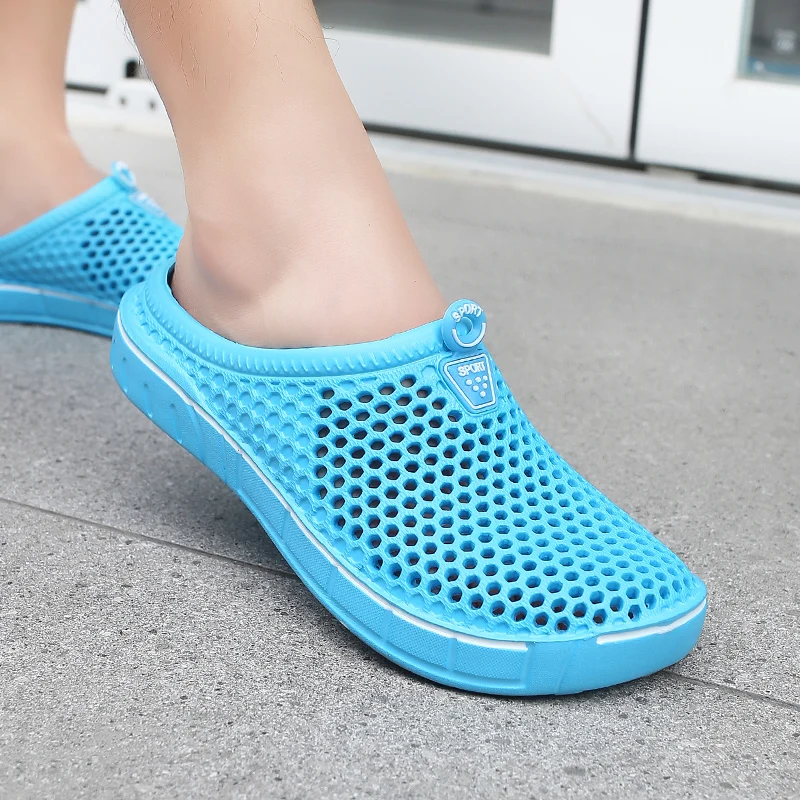 Couple Style Men's and Women's Slippers, Clogs, Mules, Solid Color Slip-Ons, Breathable Summer image 4