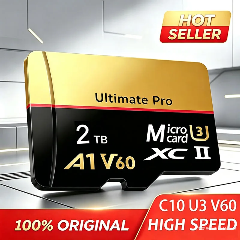 NOWA Karta Pamięci 2TB Wysokiej Szybkości V60 U3, Karta Micro SD do Kamery Sportowej GoPro, Drona, 4K Full HD, Wysokowydajna Karta TF — zdjęcie produktu 2