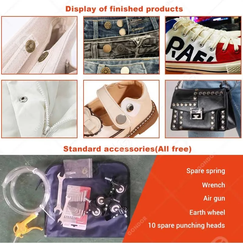 Industrial Auto Open Prong Snap Plastic Button Attaching Fastener Maker Fixing Machine For Sofas