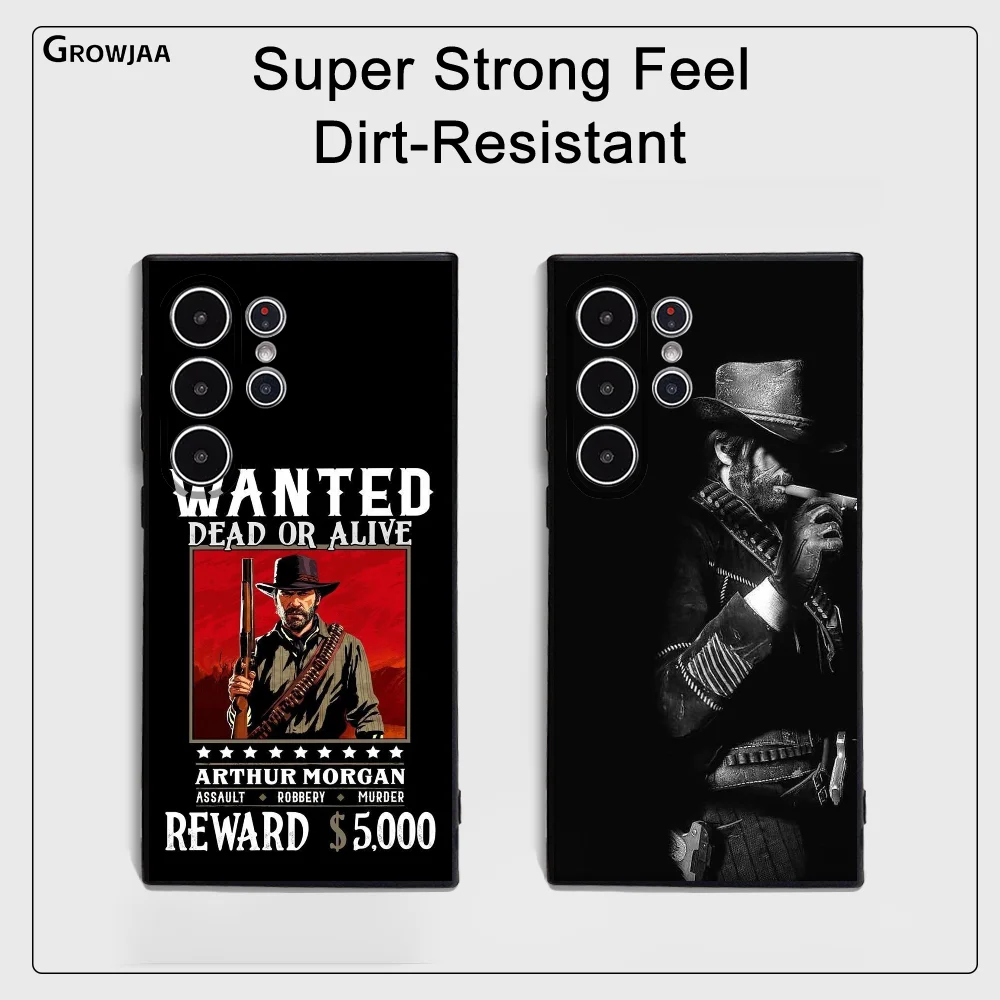 

Red Dead R-Redemption 2 Phone Case Samsung Galaxy S25 S24 S22 S23 Ultra S21 S20 Plus 5G Frosted Non-Slip Full Cover Soft Case