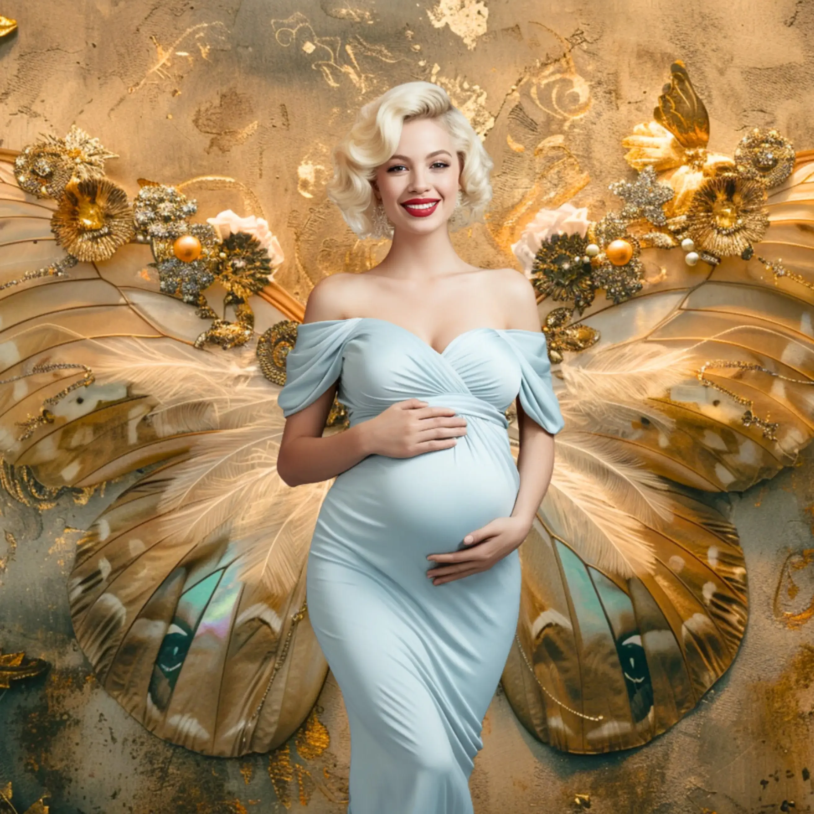 Mehofond التصوير خلفية خمر القمامة جدار أجنحة الفراشة الكبار الأمومة الفن صورة ديكور خلفية استوديو الصور