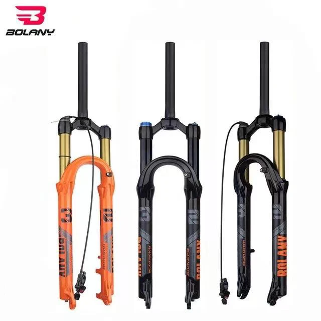 

Bolay Mtb Bicycle 27.5/29 Inch Shock Absorption Pneumatic Front Fork Air Suspension 120mm Travel Magnesium Alloy Quick Release