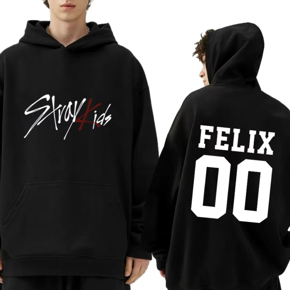 New in Trend Kpop Y2k Stray Kids SKZ Printed Hoodie Women Straykids Seungmin FELIX HYUNJIN JEONGIN MINHO Fleece Men Sweatshirt