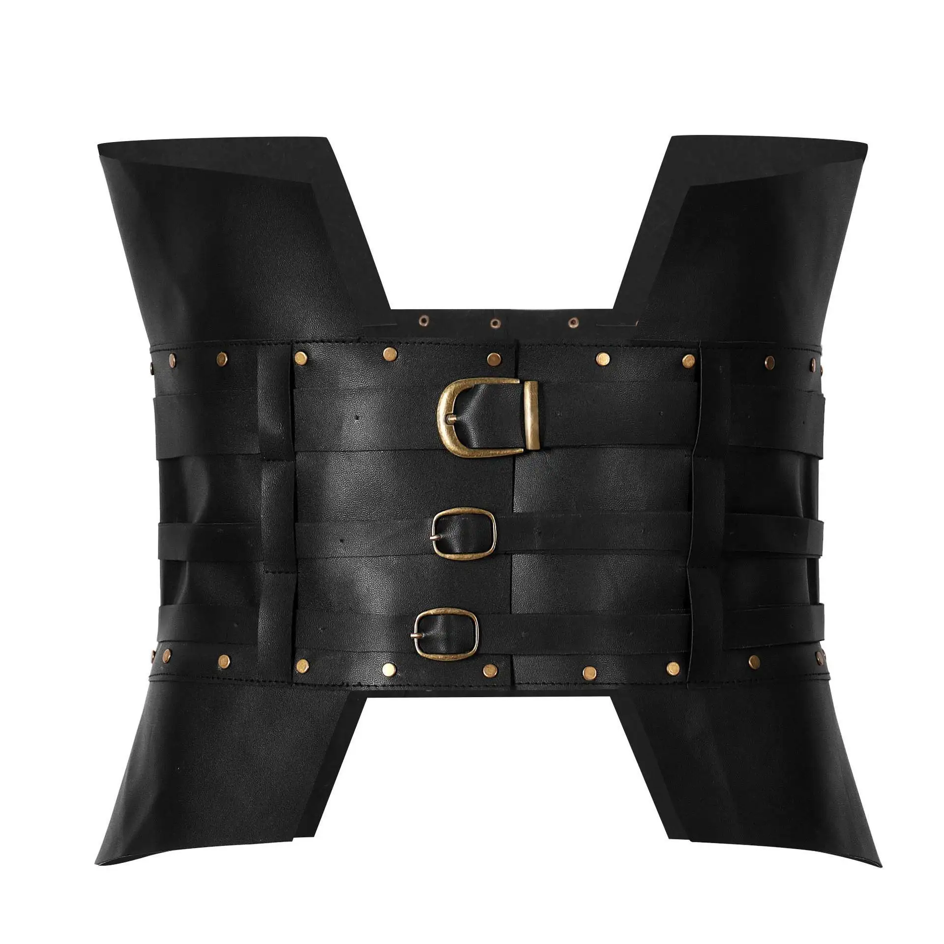 Cinturón de espada medieval punk de cuero retro para disfraz étnico de mujer, ideal para escenario y moda transfronteriza.