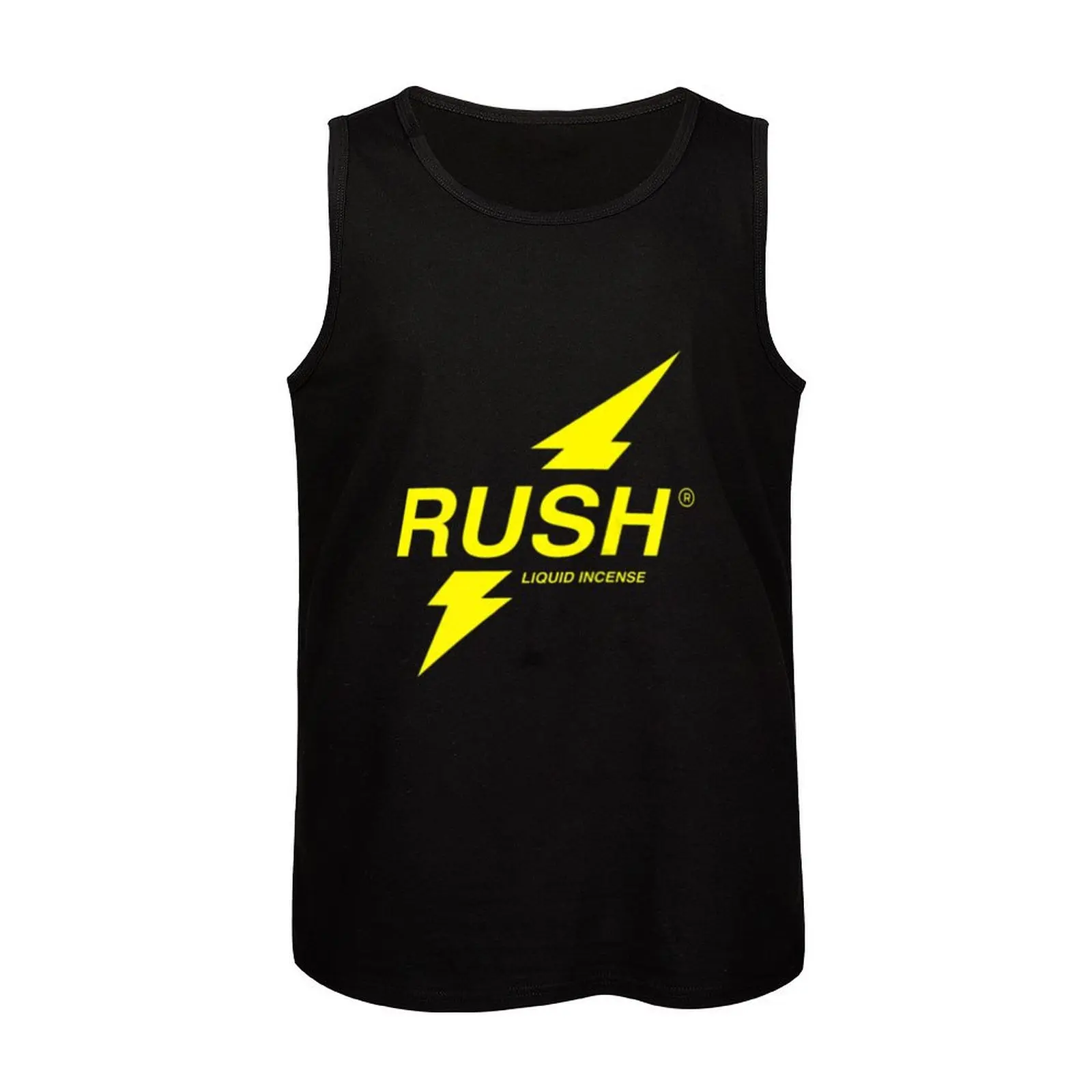 Mens Rush Poppers Liquid Incense The Original Gay Bottom Chest Tank Top Vest Bodybuilding shirt