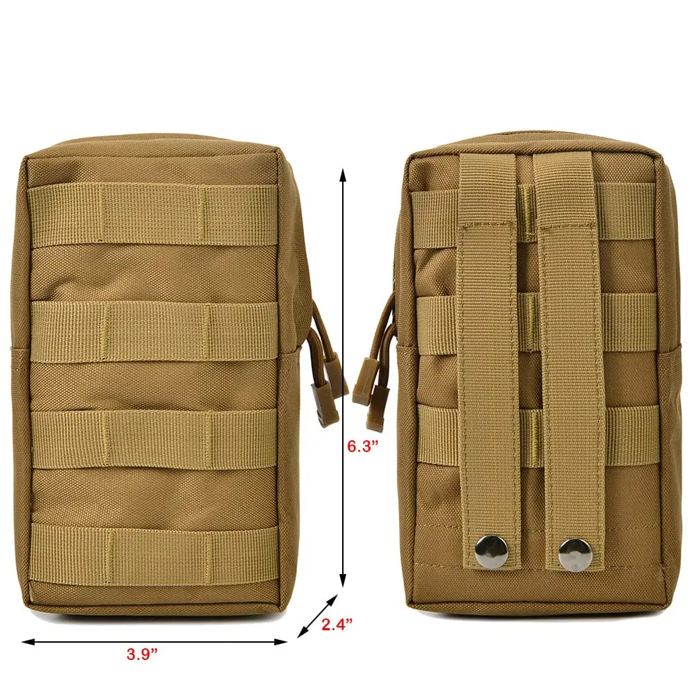 Outdoor Taktische Molle Taille Tasche 600D Oxford Khaki Lagerung Fanny Pack für Jagd Rucksack Taktische Weste Befestigung