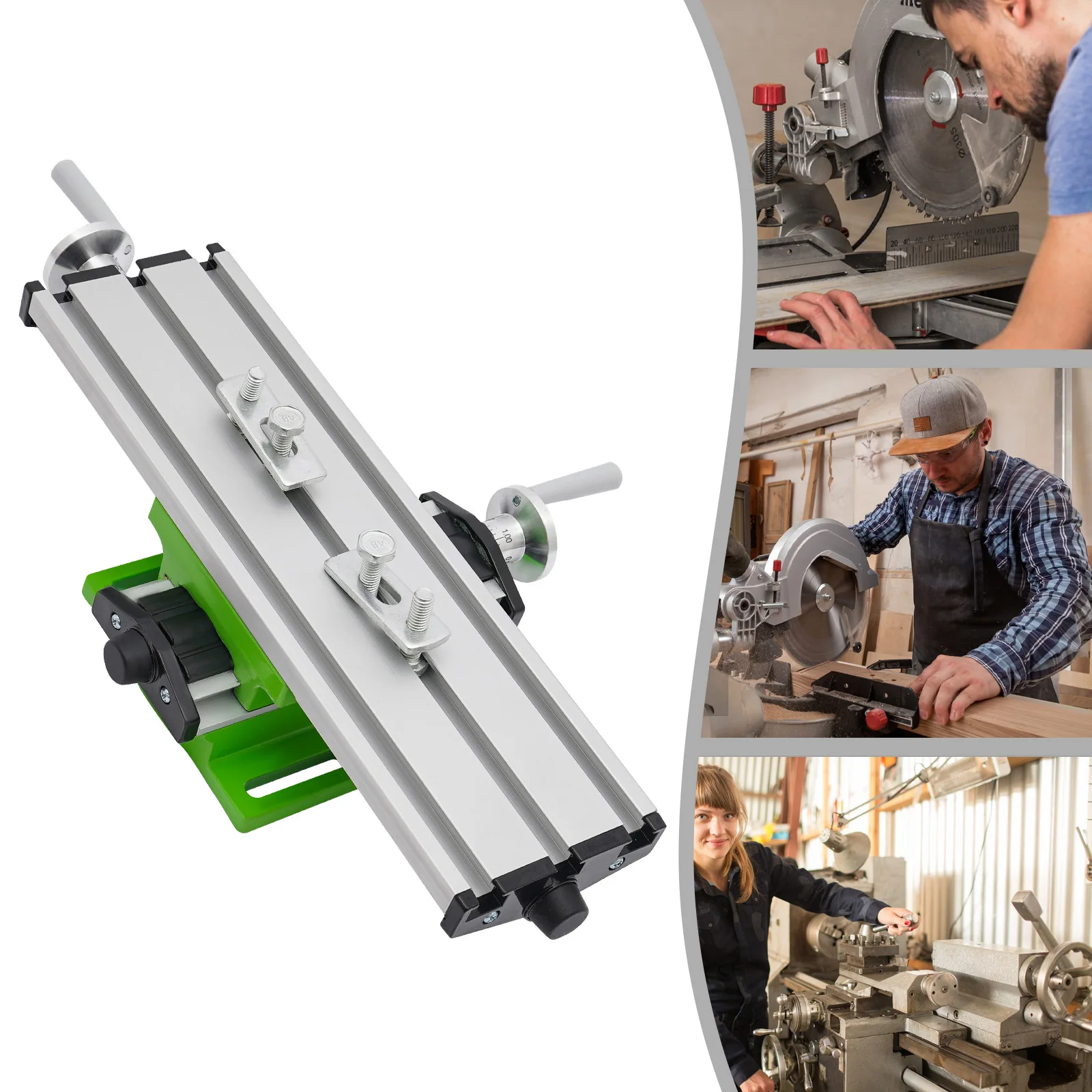 

Milling Machine Worktable, Cross Slide Table - Compound Drilling Slide Table, Multifunction Worktable for Mini Table Drills