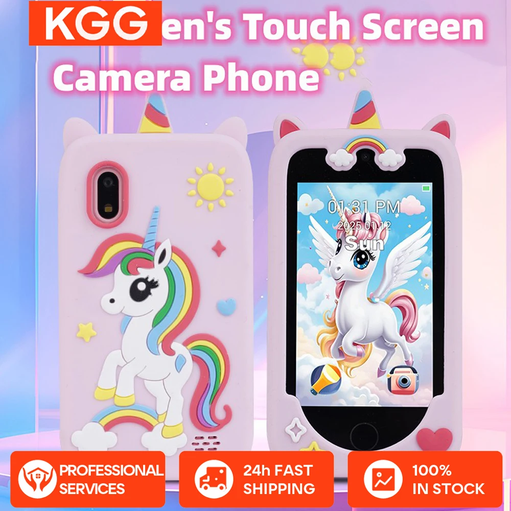Kids Smartphone 4.0 ''Touchscreen 1G + 8G Leunend Puzzelspel Voor Kinderen Dubbele Camera Kinderen verjaardagscadeau Telefoon Speelgoed 1200Mah