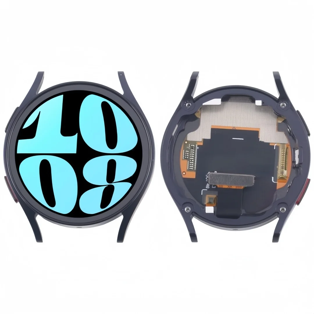 Tela LCD para Smartwatch com moldura, adequada para Samsung Galaxy Watch 6 40mm, acessórios de display originais.