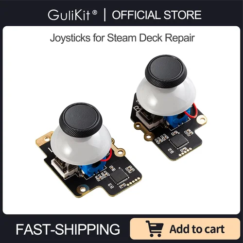 Imagen 1 del producto Gulikit SD02 Módulo de palanca de mando electromagnético para plataforma de vapor Joystick tipo A y tipo B Diseño de palanca de mando sin deriva para reparación