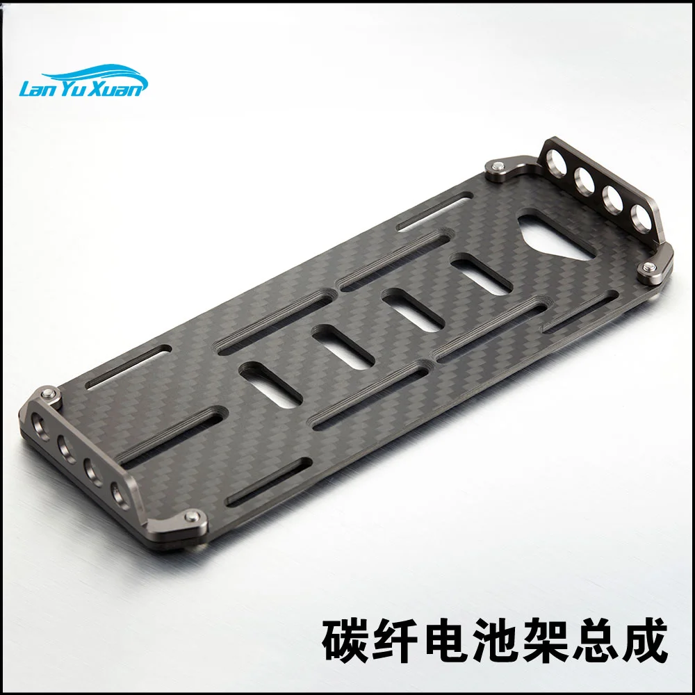 SCX-10 carbon fiber battery holder AXIAL SCX-10 climbing car battery frame parts upgrade parts original factory universal