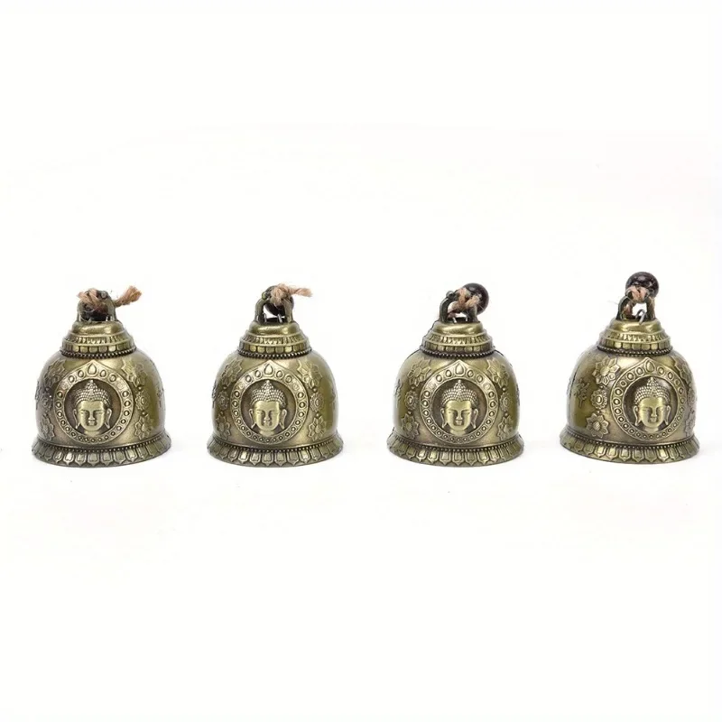 Image 7: Carillon éolien Feng Shui, artisanat cadeau pour la bonne chance, bénédiction porte-bonheur, carillon éolien, Statue de bouddha, cloche, décoration suspendue pour maison et voiture