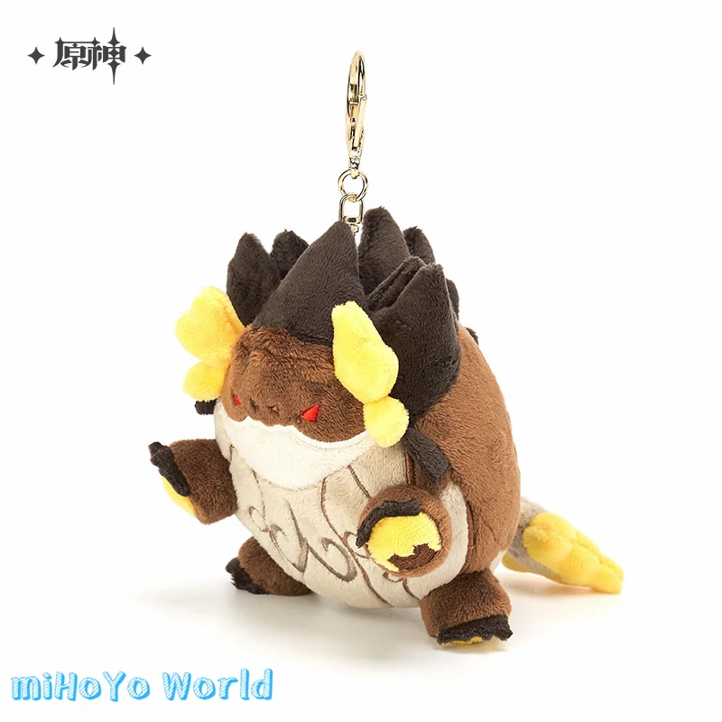 Mihoyo Officiële Pluizige Genshin Impact Plushie Azhdaha Sleutelhanger Opknoping Decoratie Zachte Leuke Zhongli Draak Pluche Pop Hanger