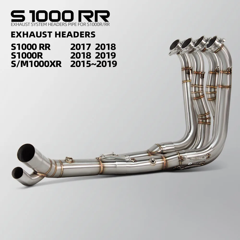 S1000XR Exhaust Headers Tube For BMW S1000RR S1000R M1000XR 2015-2019 Motorcycle Exhausts Pipe Kit Adventure Motorbike Manifold