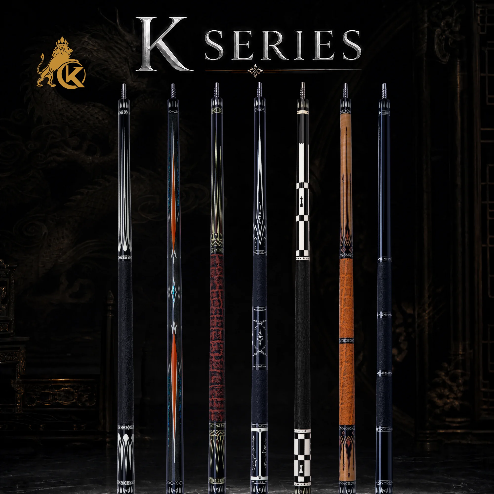 Queue de billard KONLLEN Maple Pool Cue série K, faible déviation, professionnelle, en solde, avec embout de 12 mm