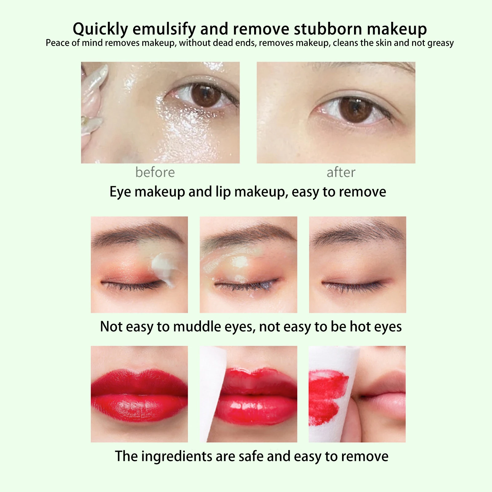 مزيل المكياج بلسم تنظيف مرطب لطيف مع ملعقة حفر للعناية بتنظيف الوجه 100 جرام كريم مزيل المكياج #5