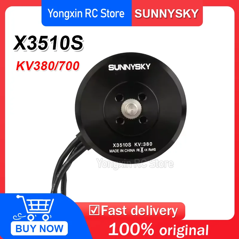 

SUNNYSKY KV700 X3510S KV380/700 Multi-Rotor Aircraft Power System Motor Durable Metal 625W 40A ESC 110mm