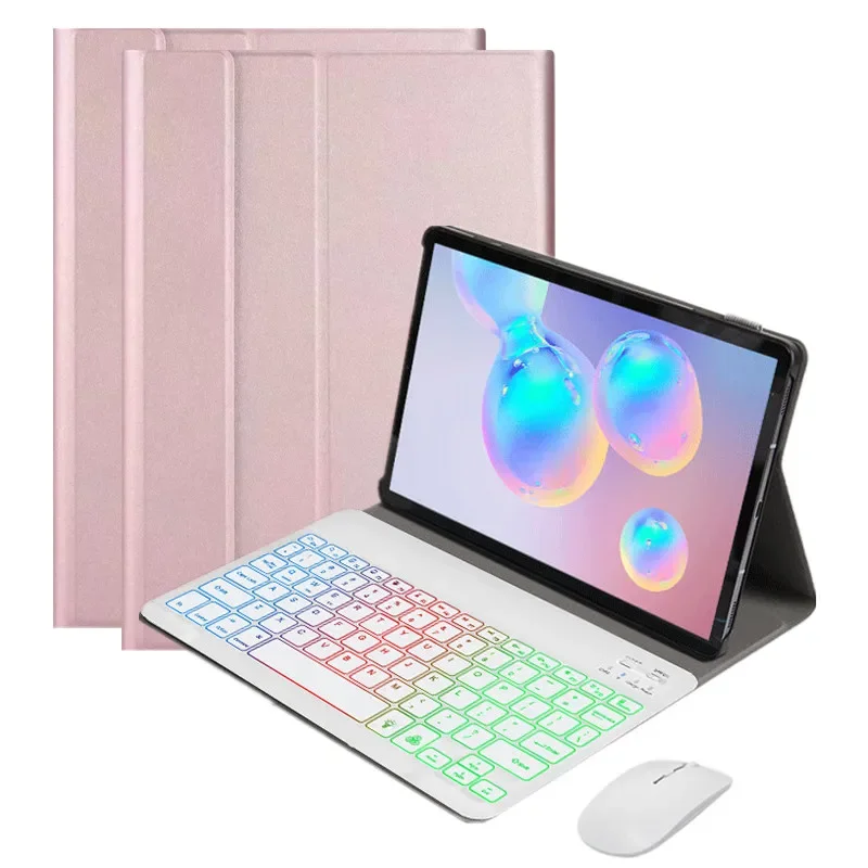

Rainbow Backlit Keyboard Case for Samsung Galaxy Tab A 10.1 2019 SM-T510 SM-T515 Cover For Samsung Tab A 10.1'' 2019 Keyboard