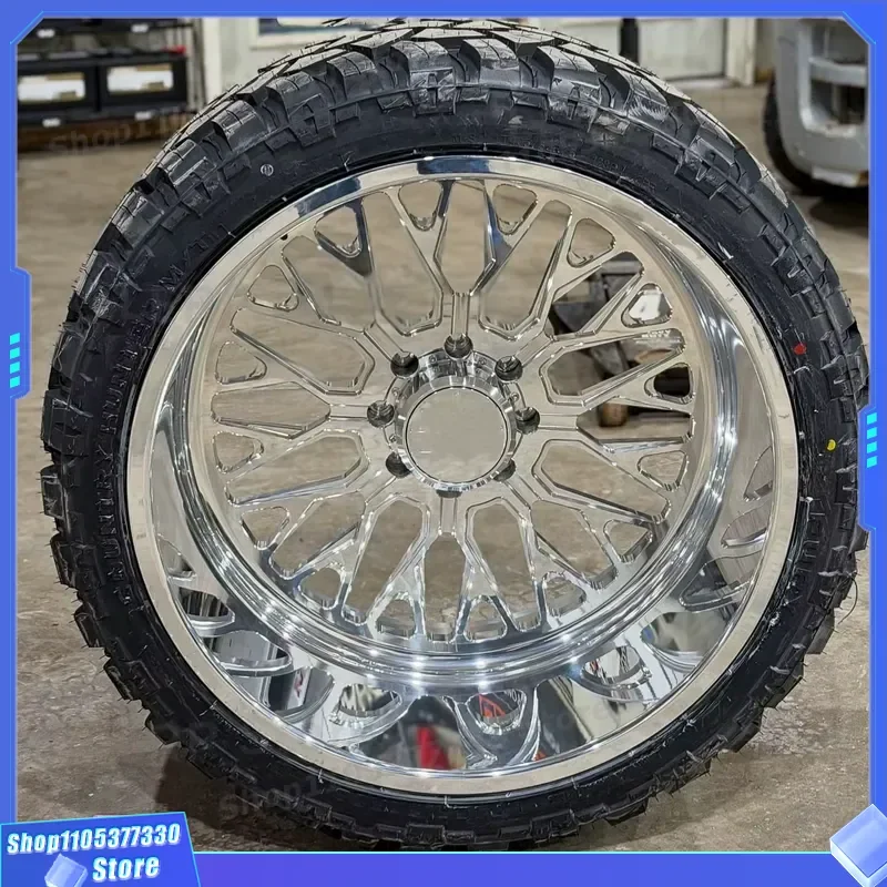 Custom Forged Aluminum Alloy Truck Wheels 22x12 24x12 26x16 8x170 8x180 Bolt Pattern Heavy Duty Rims for Pickup SUV Offroad