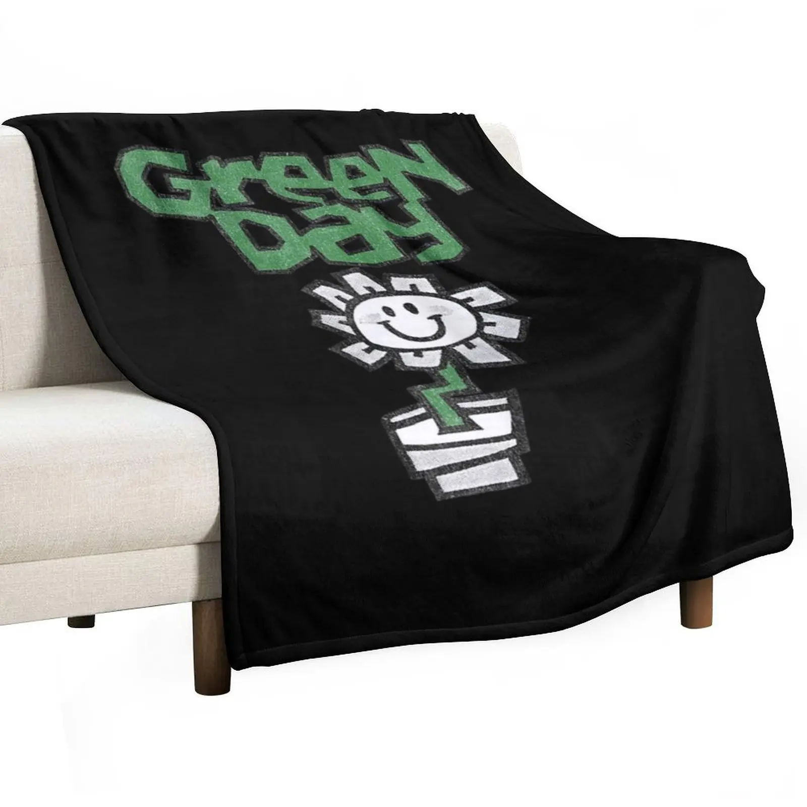 Green Day Flower Pot Throw Blanket Tourist Sleeping Bag Soft Big Blankets