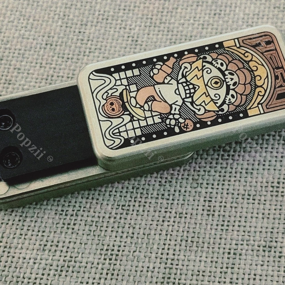 LEYANG ShiTuoLin EDC الميكانيكية ثلاث طبقات دفع المنزلق الكبار لعبة لتخفيف التوتر طرق متعددة للعب قلادة ألعاب التململ #3