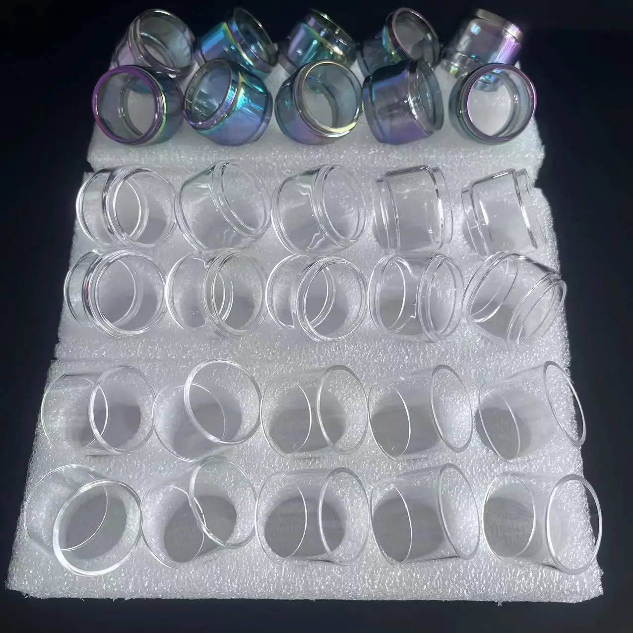 10PCS Bubble Straight Glass For Zeus X Mesh / Sub ohm / Zeus Dual Rainbow Bubble Tubes Glass Replacement Glass Ware