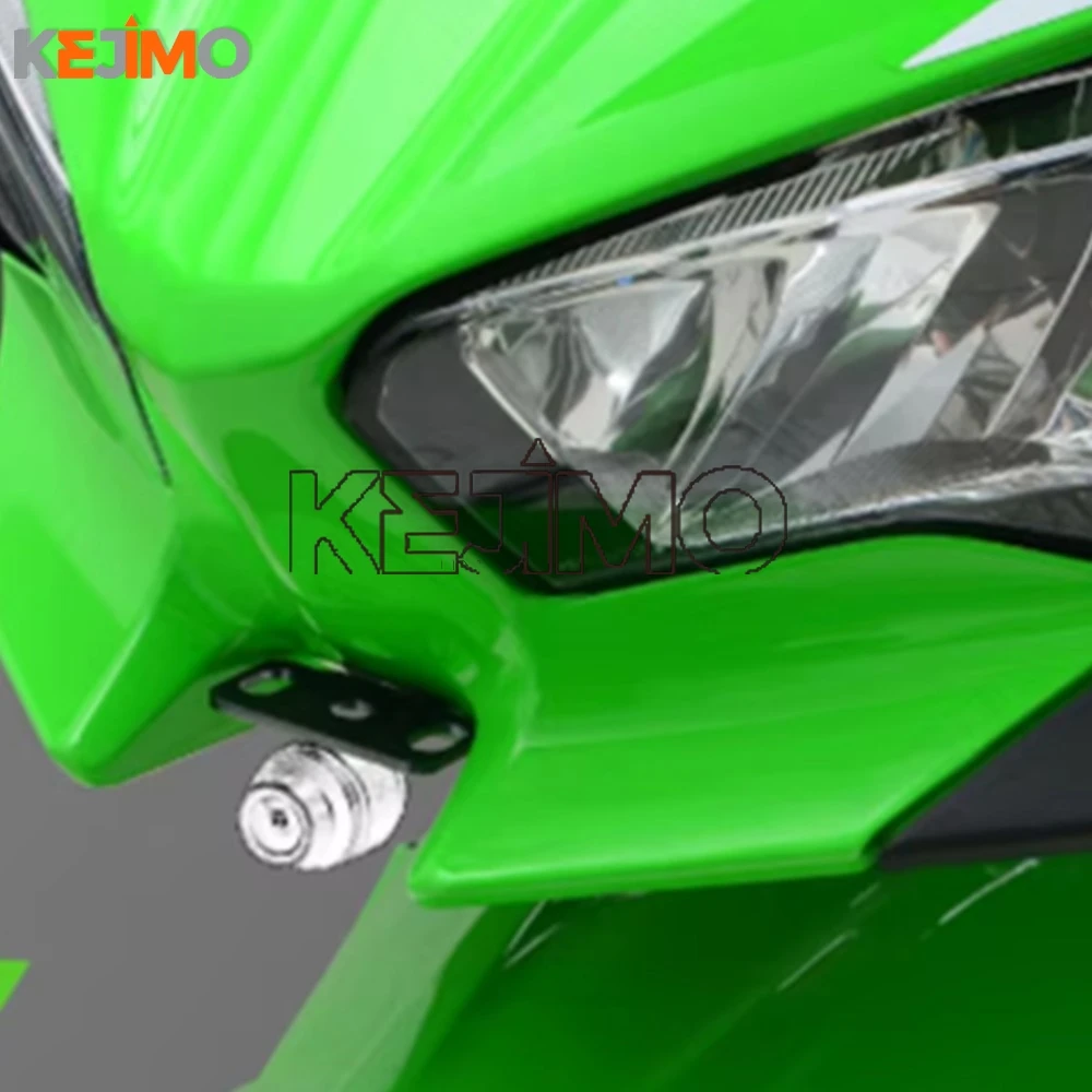 Support de navigation pour enregistreur de données DVR avant et arrière pour Kawasaki Ninja 400 (2018-2023) et Ninja 500 (2024-2025)