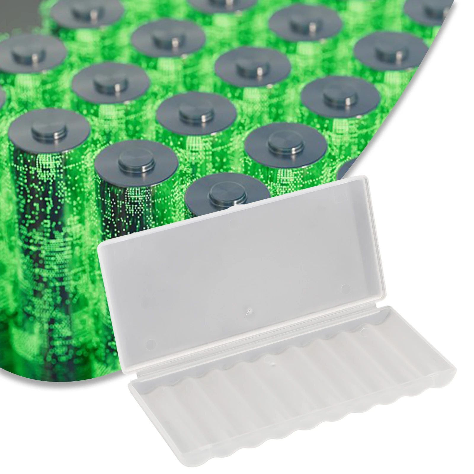 Cajas de herramientas Caja de plástico para batería Cerrada firmemente ambiental Alta precisión Blanco Hogar Sala de estar Almacenamiento de batería