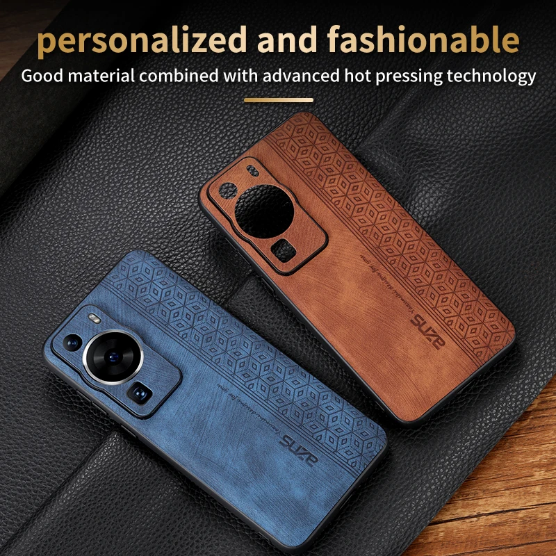 Premium Luxury Leather Case For Huawei P60 Pro P60 Art P60Pro Shockproof Protective Case Phone Cover Soft Phone Shell Back Cover