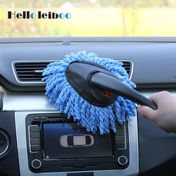 Car Dust Removal Small Duster Wipe Car Soft Brush Cleaning Brush Mini Bristle Brush Dust Removal Brush Nanofiber Car Interior