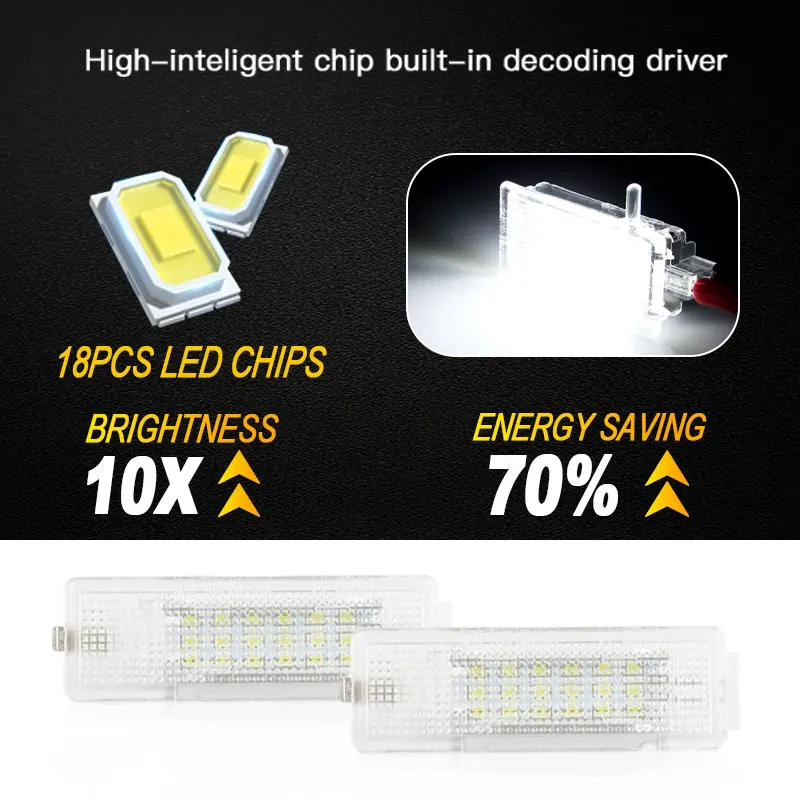 1 قطعة/2 قطعة LED مقصورة الأمتعة الجذع التمهيد أضواء 12 فولت لشركة فولكس فاجن طوارق 2003-2013 الناقل T5 2003-2014 ل سيات ليون 1999-2006