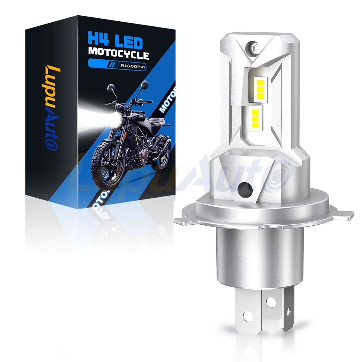 1Pc Led H4 Motorcyc…