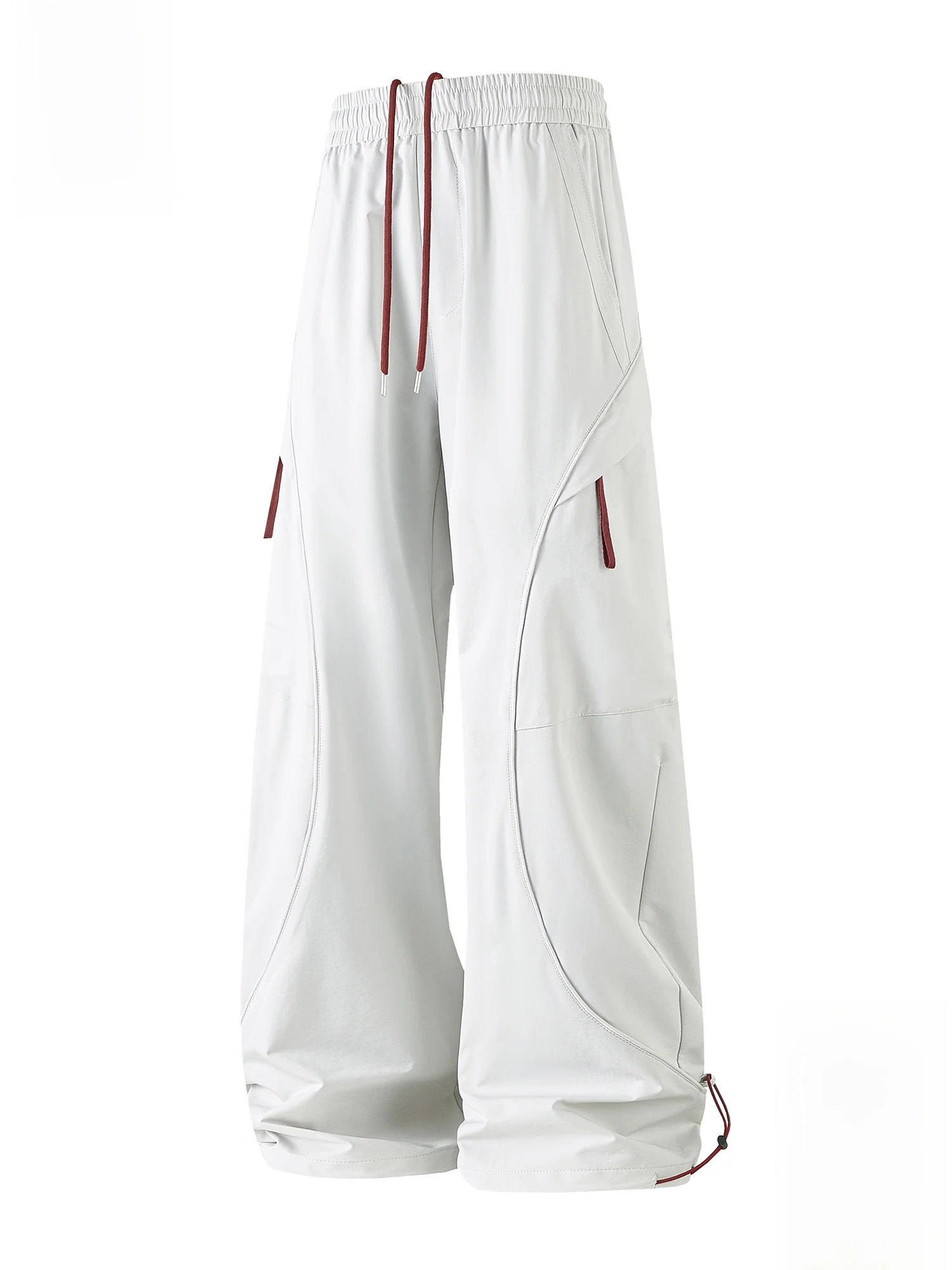 

PaulFrank Loose Fit Outdoor Deconstructed Casual Pants Men's Spring American Trendy Workwear Wide Leg Trousers Straight Leg