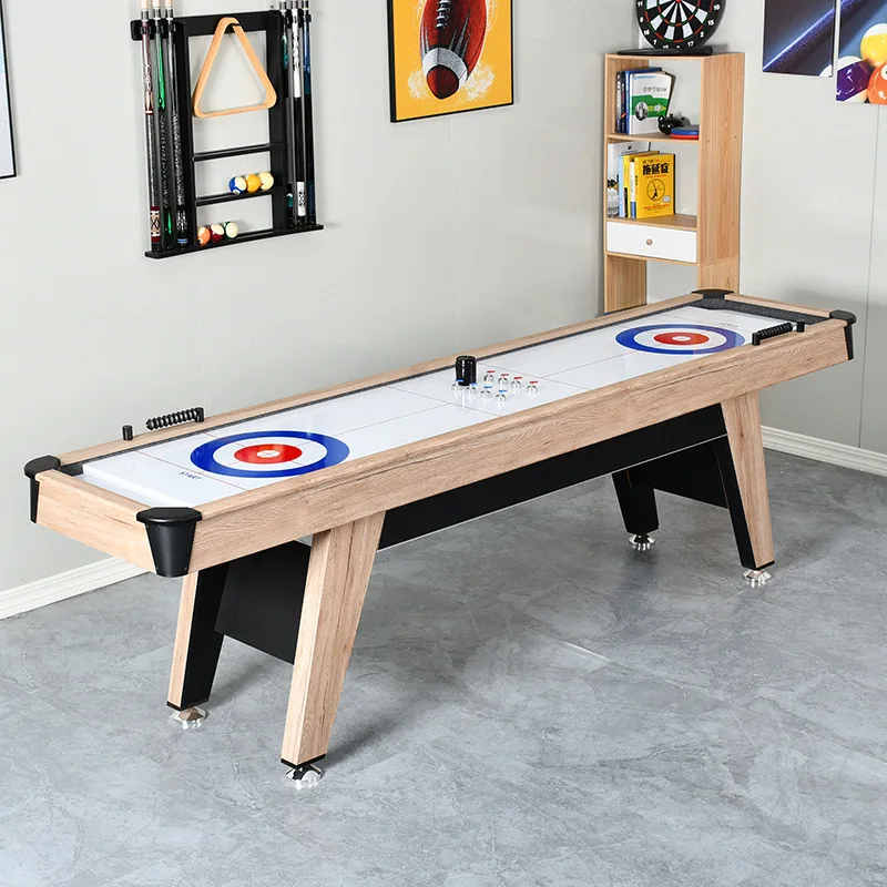 Indoor 2.74 m Shuffle Board Table Large Size Curling Table 9 Feet Curling Table For Kids and Adults