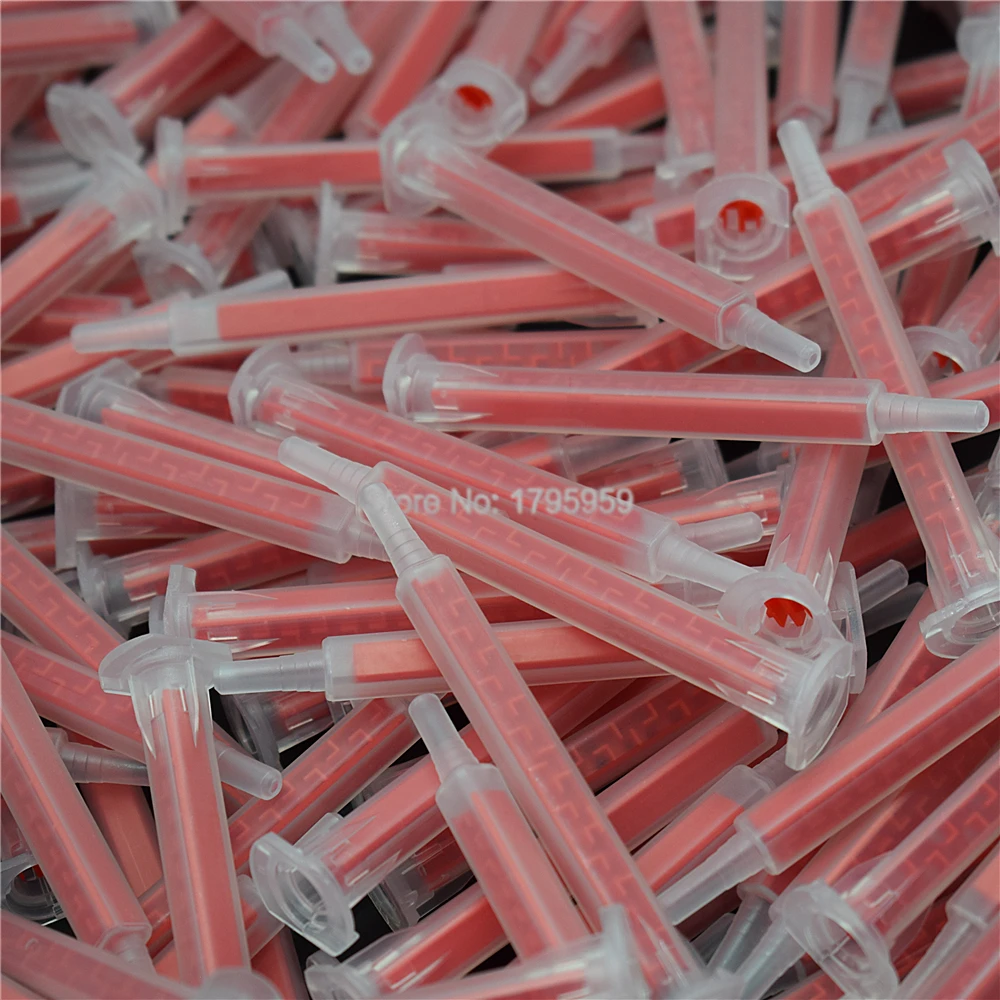 5 pz/500 pz miscelatore statico tubo di erogazione 83mm ugelli di miscelazione in plastica AB colle tubo di miscelazione per 50ml 1:1 1:2 cartucce di resina epossidica