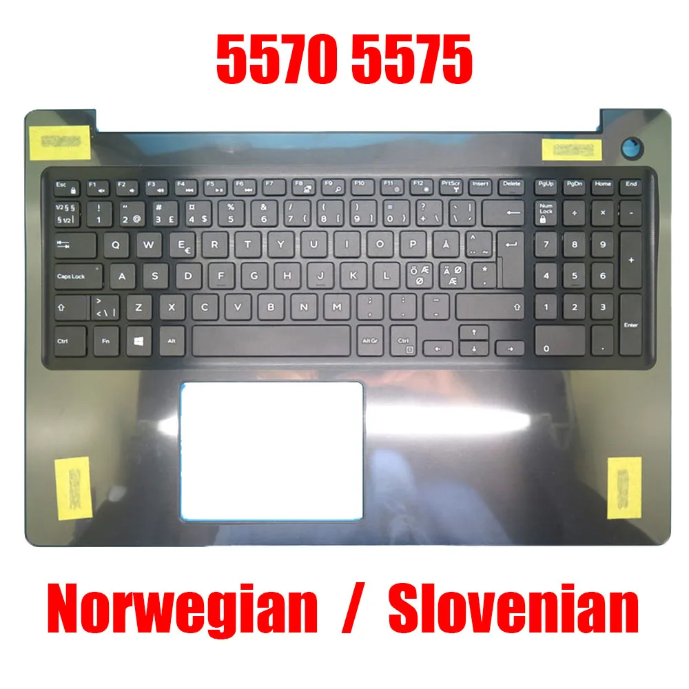 

Norwegian/Slovenian Laptop Palmrest For DELL For Inspiron 15 5570 5575 0V1H3J 039G7K 03R18D 0MR2KH 07TVN0 Upper Case New