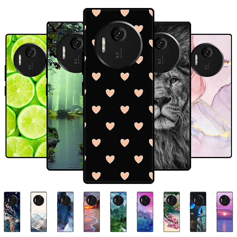 Para duoqin f25 f 25 caso legal leão lobo à prova de choque silicone macio tpu telefone capa traseira para xiaomi qin f25 qinf25 casos funda capa