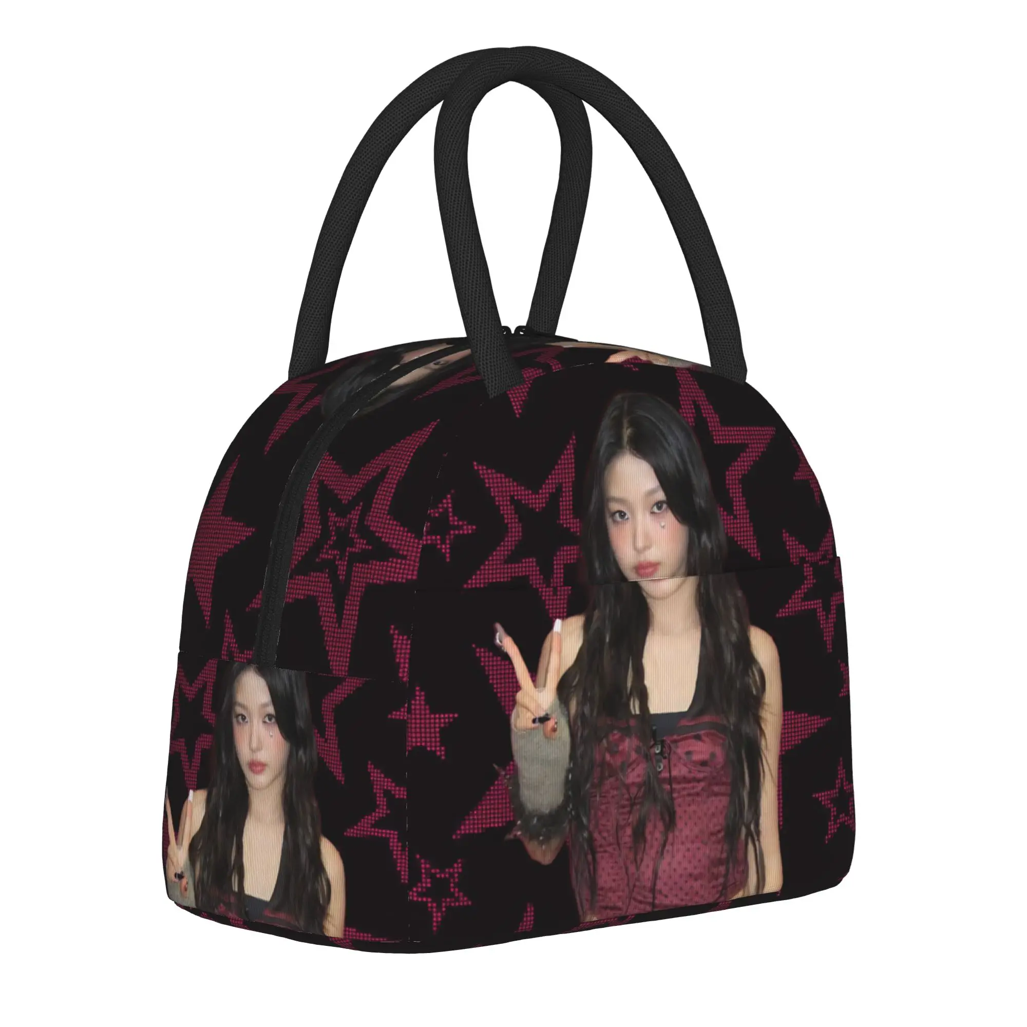 Katseyes Yoonchae Kpop Girl Group  Insulated Lunch Bag Thermal Bag Reusable  Portable Tote Lunch Box for Men Women Beach  Picnic