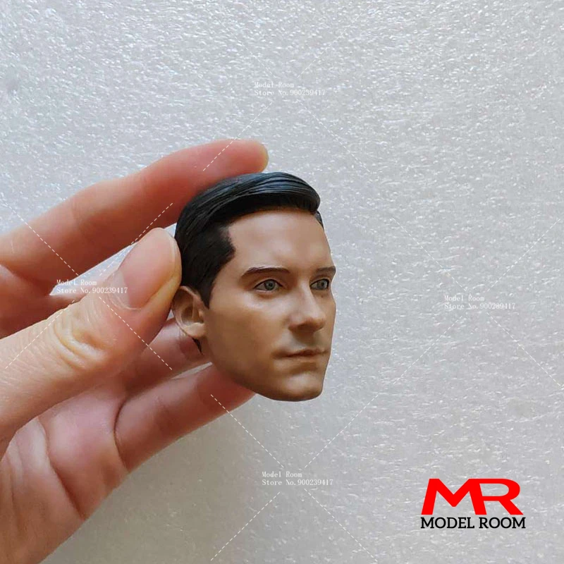 1/6 Tobey Maguire Head Sculpt Carving Model Fit 12'' Male Soldier Action Figure Body Dolls