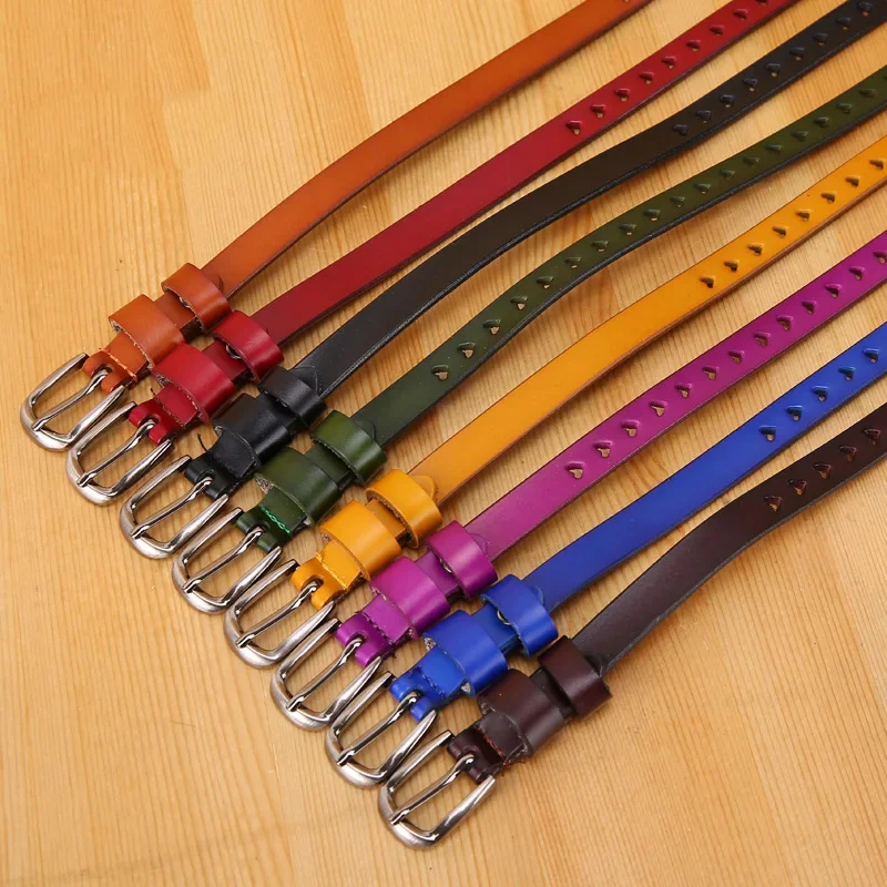 Women Genuine Leather Belt Solid Color Star Product Casual Dress For Jeans Designer Belts Women High Quality Fashion Belt LB2222