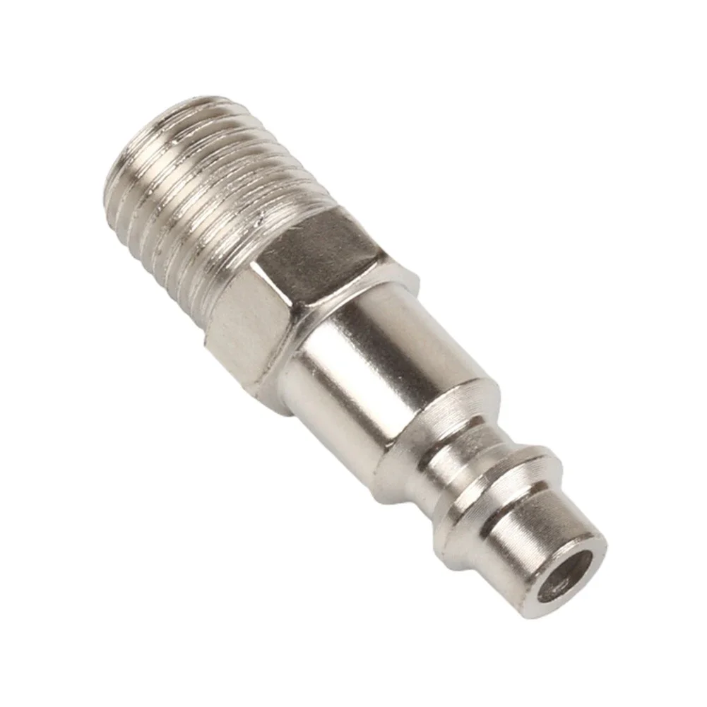 Bagian adaptor cepat penggiling adaptor cepat adaptor steker 215psi fitting selang udara 1/4 "besi berlapis krom