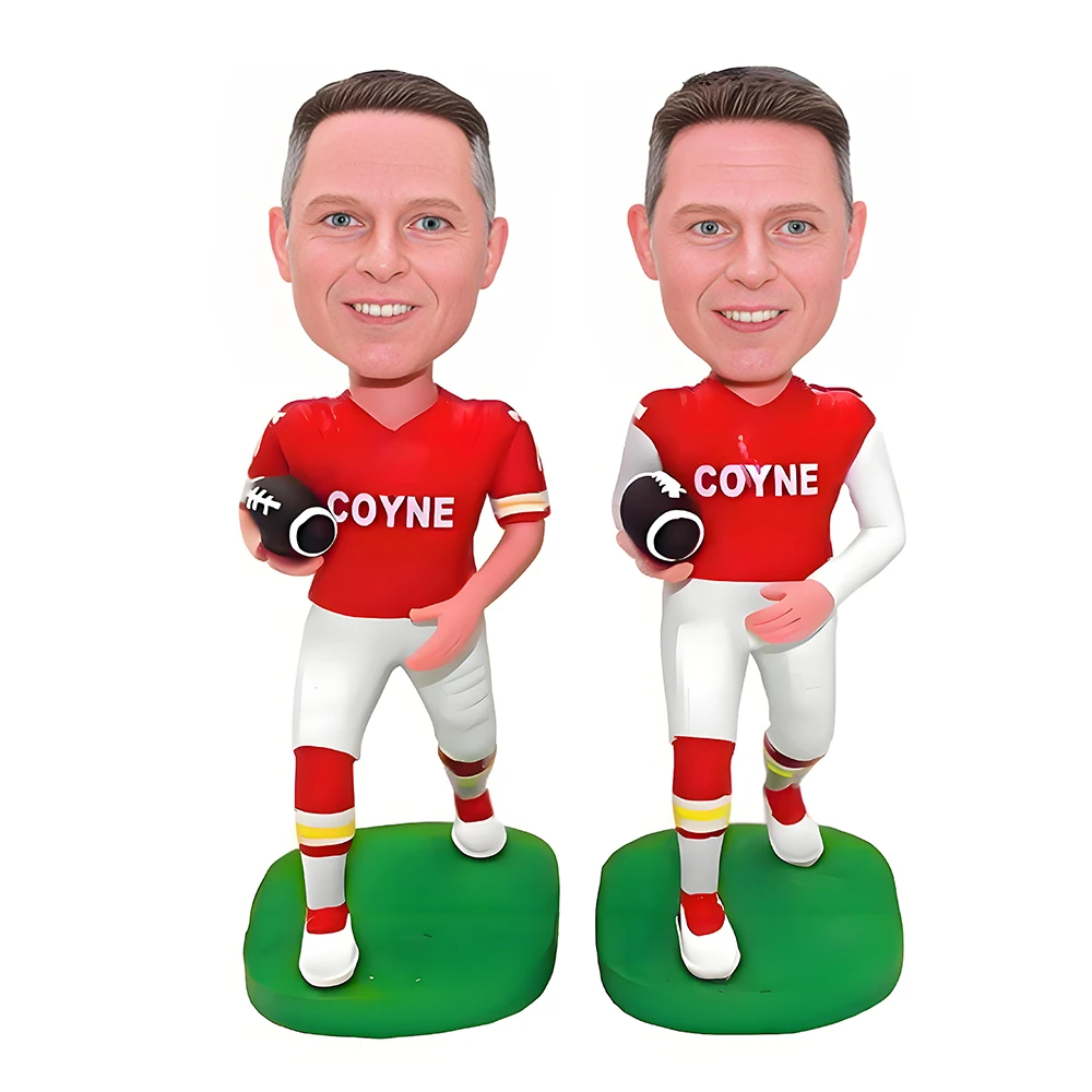 Brothers Custom Bobbleheads, Rugby Player Figurines, Full Body Customization, Handmade Based on Pictures