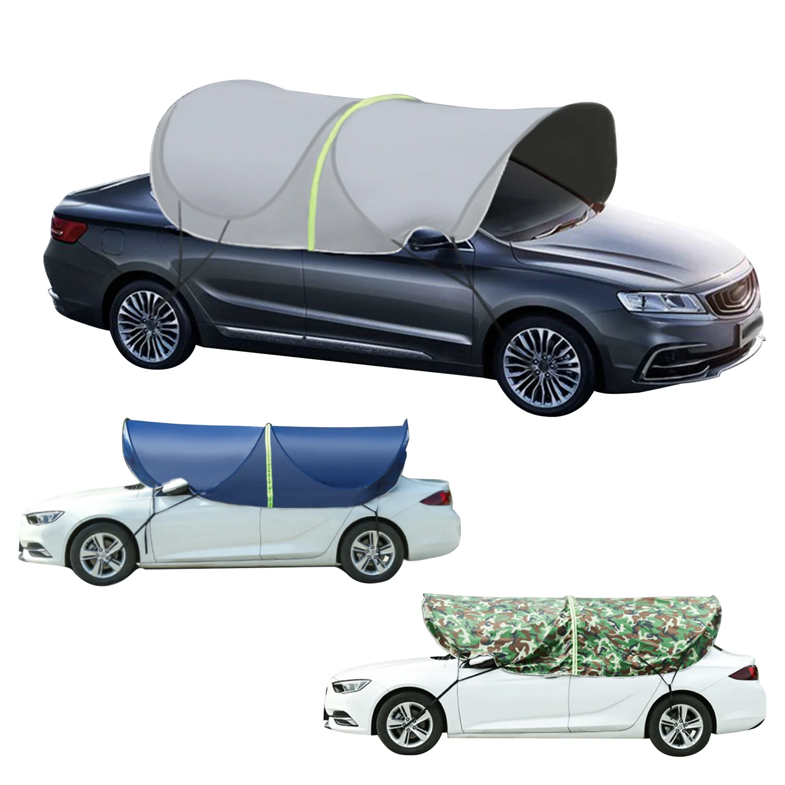 Car Shade Cover Tent Foldable Car Umbrella Anti-UV Sun-Proof Shade Cover Auto Protection Oxford Cloth UV Resistant Shade Cover