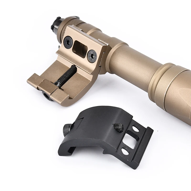 

Metal Adaptive Offset Mount Tactical M300 M600 Flashlight Base M340M640 Scout Light Support MLOK KEYMOD 20MM System Hunting Gear