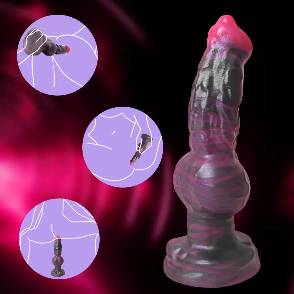 Anal Plug Huge Silicone Dog Monster Dildo Men Women Suction Cup Anus Vagina Prostate Stimulator Erotic Adult Sex Toys Couples